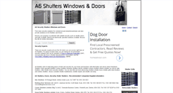 Desktop Screenshot of a6shuttersanddoors.co.uk