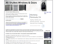 Tablet Screenshot of a6shuttersanddoors.co.uk